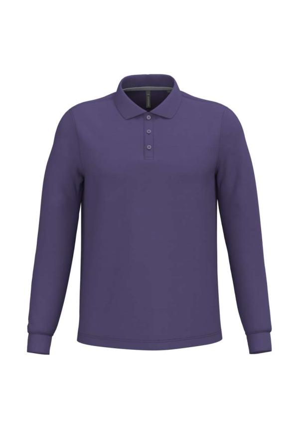 U KA243 - FÉRFI HOSSZÚ UJJÚ PIQUÉ GALLÉROS PÓLÓ - Purple U KA243 - FÉRFI HOSSZÚ UJJÚ PIQUÉ GALLÉROS PÓLÓ - Purple