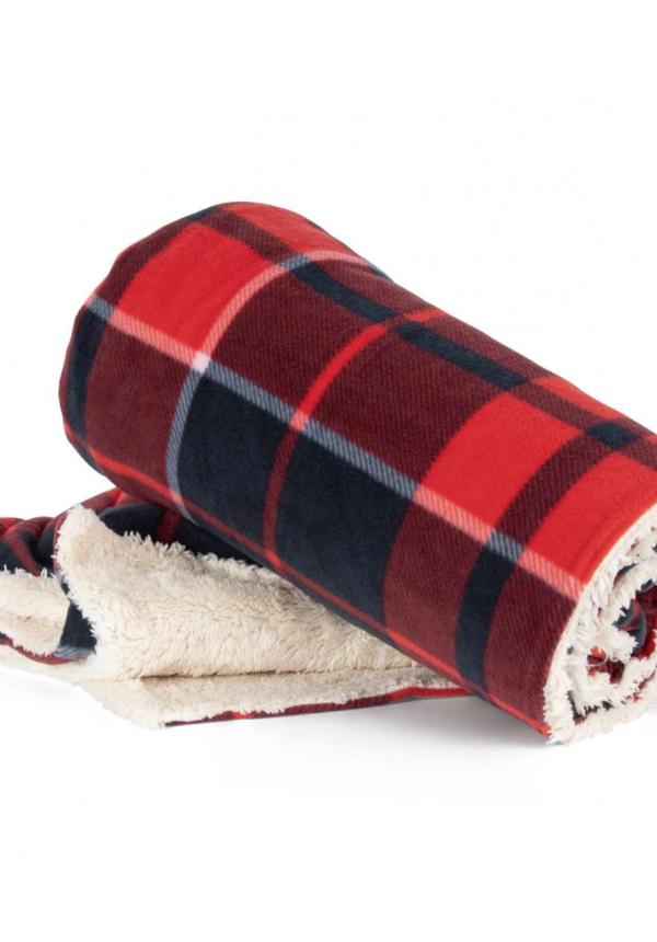 U KP431 - SHERPA TAKARÓ - Red/Navy checked