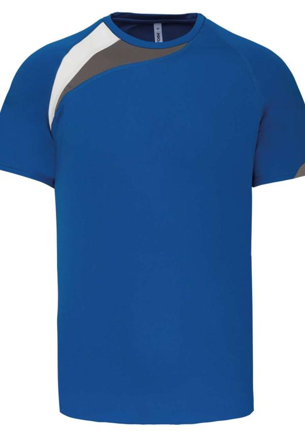 U PA436 - RÖVID UJJÚ RÖGBI PÓLÓ - Sporty Royal Blue/White/Storm Grey
