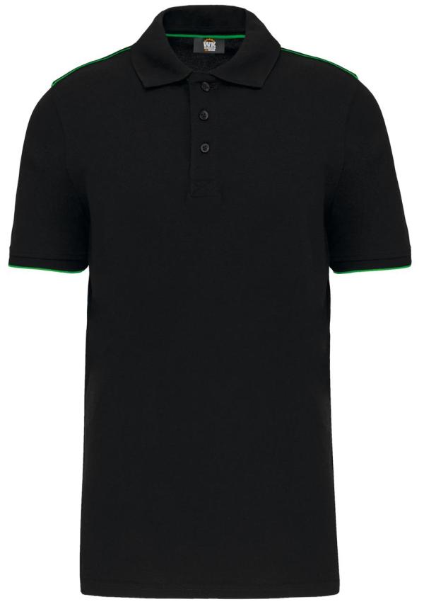 U WK270 - FÉRFI RÖVID UJÚ KONTRASZTOS DAYTODAY GALLÉROS PÓLÓ - Black/Kelly Green U WK270 - FÉRFI RÖVID UJÚ KONTRASZTOS DAYTODAY GALLÉROS PÓLÓ - Black/Kelly Green