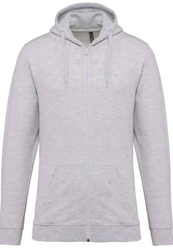 U KA479 - VÉGIG CIPZÁRAS PULÓVER - Ash Heather U KA479 - VÉGIG CIPZÁRAS PULÓVER - Ash Heather