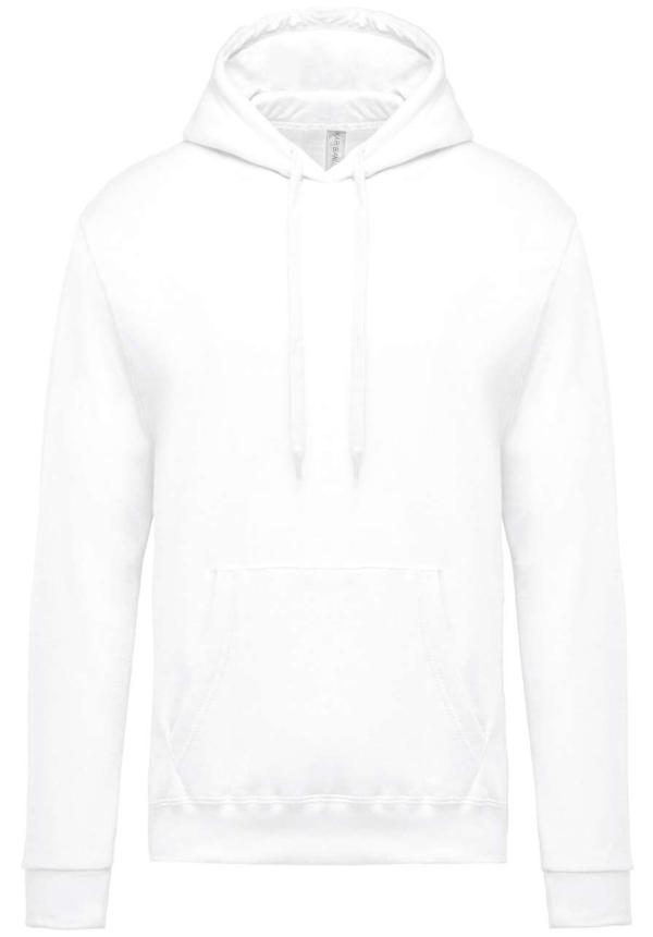 U KA476 - FÉRFI KAPUCNIS PULÓVER - White