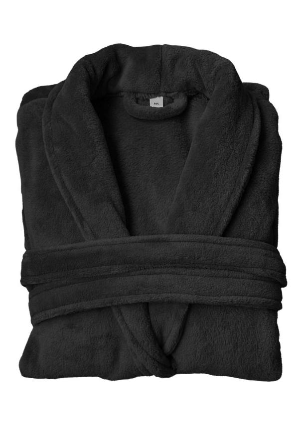 U OLCB2600 - OLIMA CORAL FLEECE FÜRDŐKÖPENY - Charcoal Grey