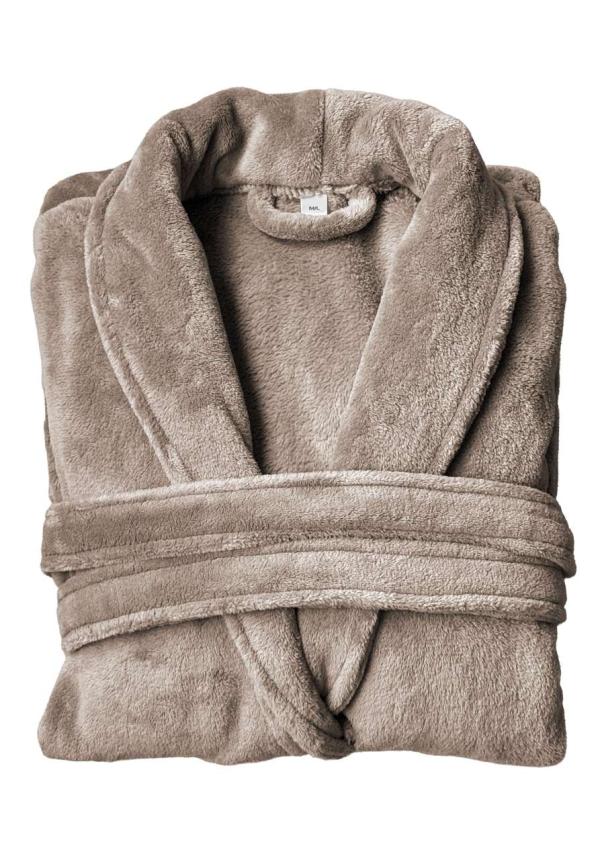 U OLCB2600 - OLIMA CORAL FLEECE FÜRDŐKÖPENY - Taupe