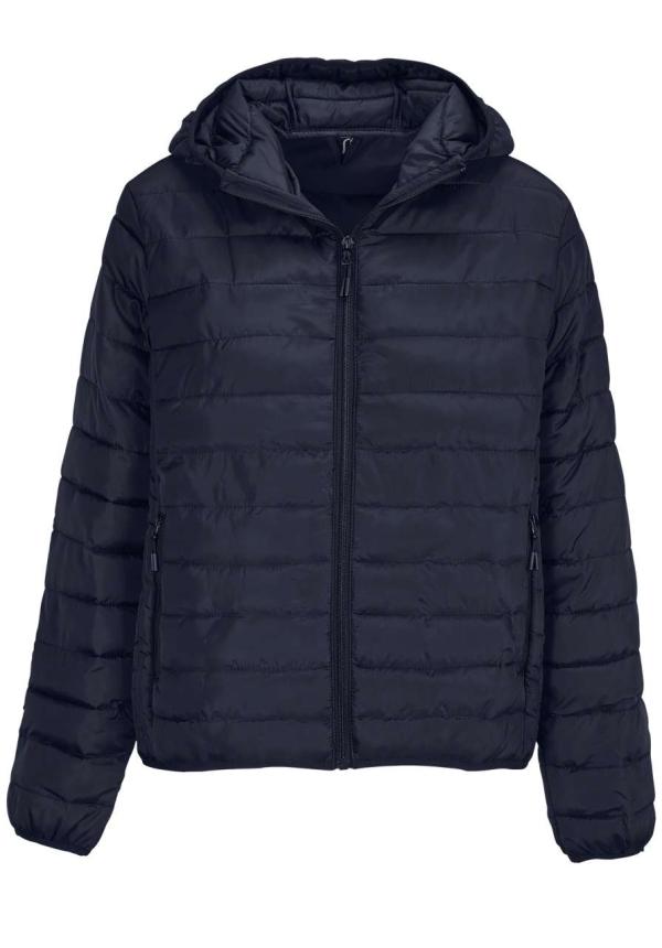 U SO04445 - SOL'S STREAM HOODED - LIGHTWEIGHT KAPUCNIS BÉLELT NŐI KABÁT - French Navy U SO04445 - SOL'S STREAM HOODED - LIGHTWEIGHT KAPUCNIS BÉLELT NŐI KABÁT - French Navy
