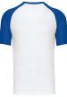 U KA330 - BASEBALL - KONTRASZT PÓLÓ - White/Royal Blue