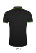 U SO00577 - SOL'S PASADENA - FÉRFI PÓLÓING - Black/Lime U SO00577 - SOL'S PASADENA - FÉRFI PÓLÓING - Black/Lime