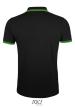 U SO00577 - SOL'S PASADENA - FÉRFI PÓLÓING - Black/Lime U SO00577 - SOL'S PASADENA - FÉRFI PÓLÓING - Black/Lime