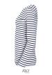U SO01403 - SOL'S MARINE - HOSSZÚ UJJÚ CSÍKOS NŐI PÓLÓ - White/Navy