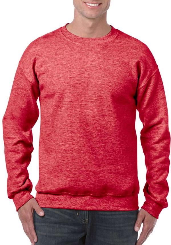 U GI18000 - HEAVY BLEND™ FELNŐTT KÖRNYAKAS PULÓVER - Heather Sport Scarlet Red