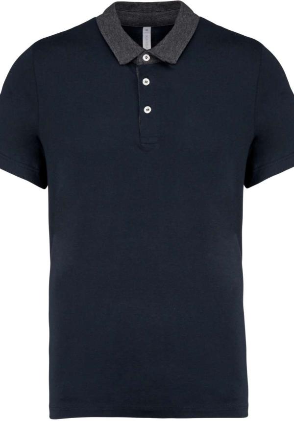 U KA260 - FÉRFI KÉTTÓNUSÚ JERSEY GALLÉROS PÓLÓ - Navy/Dark Grey Heather U KA260 - FÉRFI KÉTTÓNUSÚ JERSEY GALLÉROS PÓLÓ - Navy/Dark Grey Heather