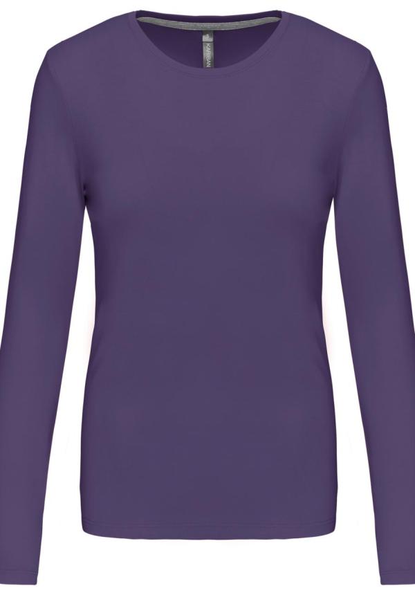 U KA383 - NŐI HOSSZÚ UJJÚ KÖRNYAKAS PÓLÓ - Purple U KA383 - NŐI HOSSZÚ UJJÚ KÖRNYAKAS PÓLÓ - Purple