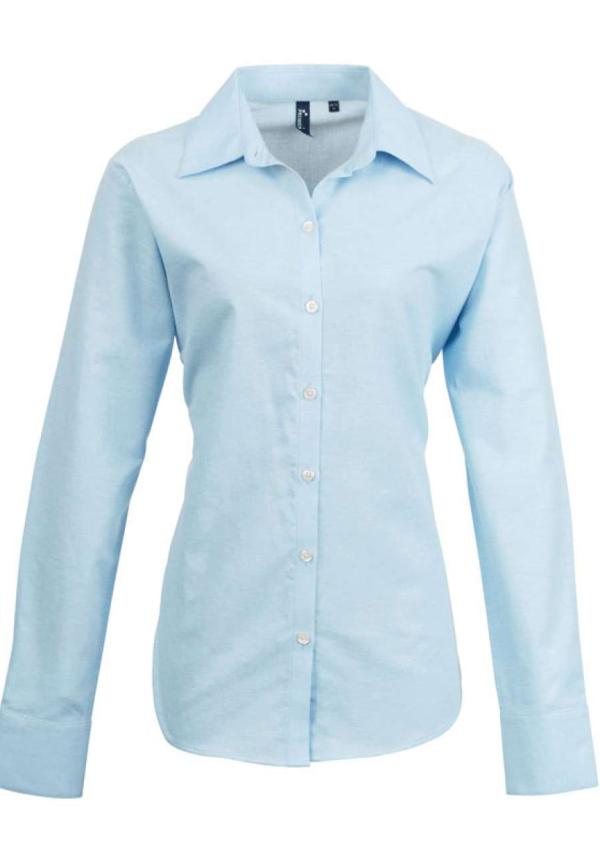 U PR334 - NŐI HOSSZÚ UJJÚ 'SIGNATURE' OXFORD BLÚZ - Light Blue U PR334 - NŐI HOSSZÚ UJJÚ 'SIGNATURE' OXFORD BLÚZ - Light Blue
