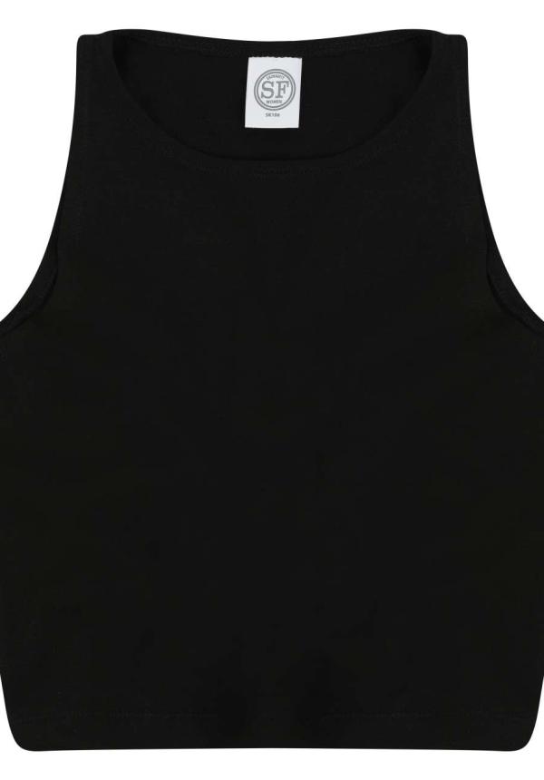 U SFK106 - NŐI CROP TOP - Black