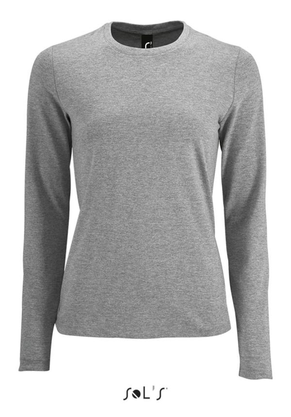 U SO02075 - SOL'S IMPERIAL LSL WOMEN - HOSSZÚ UJJÚ PÓLÓ - Grey Melange
