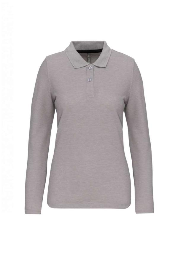 U WK277 - NŐI HOSSZÚ UJJÚ GALLÉROS PÓLÓ - Oxford Grey U WK277 - NŐI HOSSZÚ UJJÚ GALLÉROS PÓLÓ - Oxford Grey