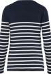 U KA990 - NŐI MATRÓZ PULÓVER - Striped Navy/Off White
