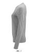 U SO02075 - SOL'S IMPERIAL LSL WOMEN - HOSSZÚ UJJÚ PÓLÓ - Grey Melange