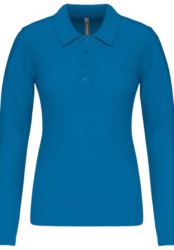 U KA257 - NŐI PIQUÉ HOSSZÚ UJJÚ GALLÉROS PÓLÓ - Tropical Blue U KA257 - NŐI PIQUÉ HOSSZÚ UJJÚ GALLÉROS PÓLÓ - Tropical Blue