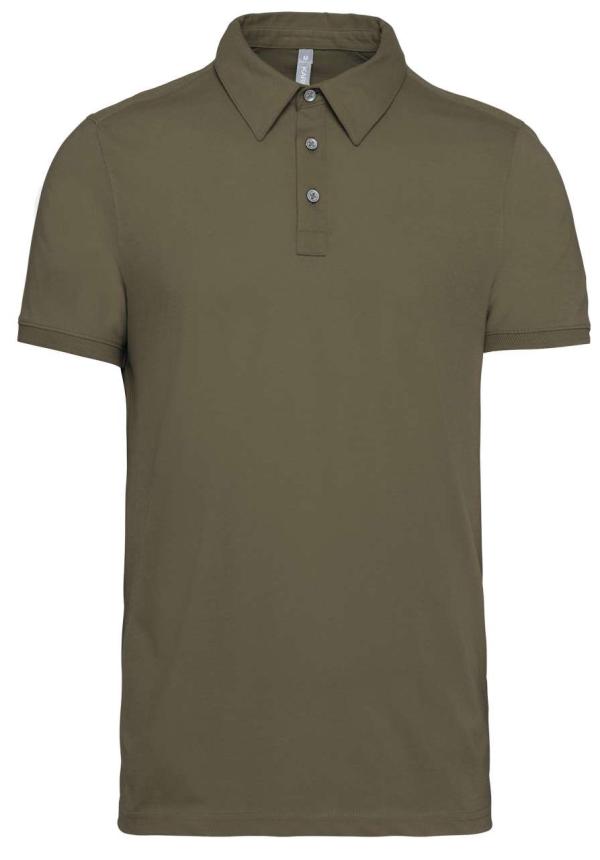 U KA262 - FÉRFI RÖVID UJJÚ JERSEY GALLÉROS PÓLÓ - Light Khaki U KA262 - FÉRFI RÖVID UJJÚ JERSEY GALLÉROS PÓLÓ - Light Khaki