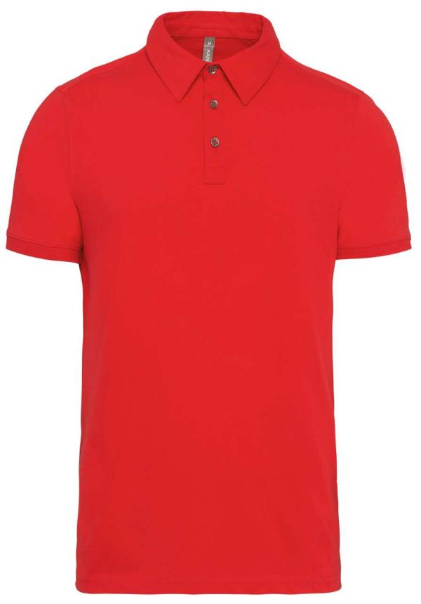 U KA262 - FÉRFI RÖVID UJJÚ JERSEY GALLÉROS PÓLÓ - Red U KA262 - FÉRFI RÖVID UJJÚ JERSEY GALLÉROS PÓLÓ - Red