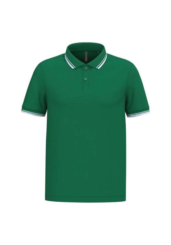 U KA272 - FÉRFI 2 CSÍKOS RÖVID UJJÚ GALLÉROS PÓLÓ - Kelly Green/White U KA272 - FÉRFI 2 CSÍKOS RÖVID UJJÚ GALLÉROS PÓLÓ - Kelly Green/White