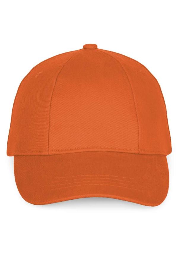 U KP119 - 6 PANELES KÖNNYEN EMBLÉMÁZHATÓ SAPKA - Orange