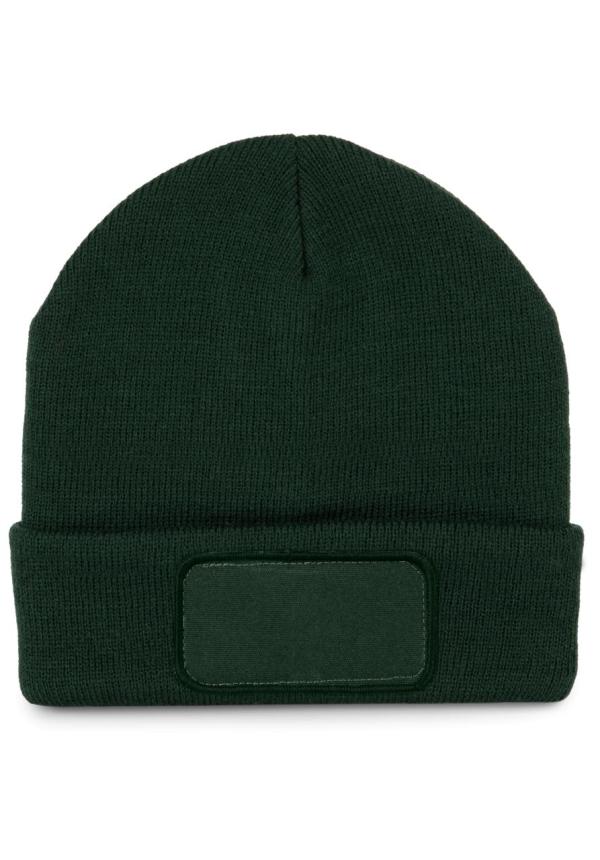 U KP895 - KÖTÖTT SAPKA FELVARRÓVAL - Forest Green