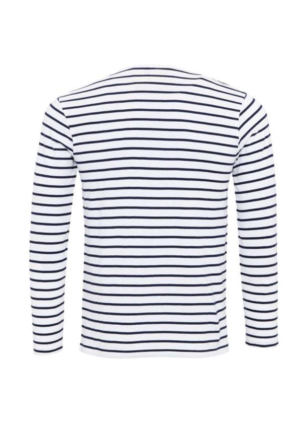 U PR218 - FÉRFI FELHAJTOTT UJJÚ PÓLÓ - White/Navy