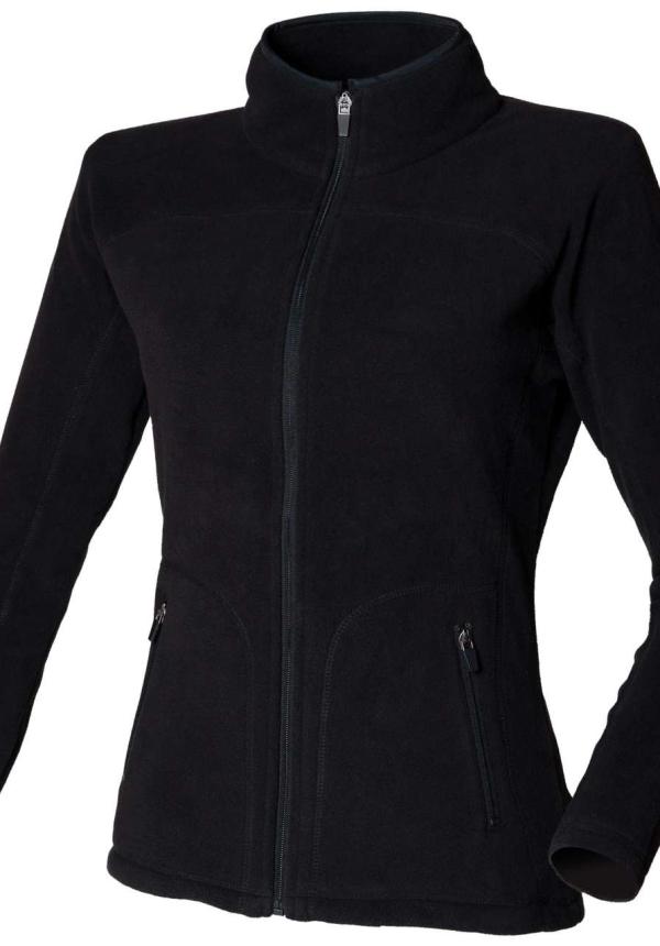 U SFK028 - NŐI MICROFLEECE DZSEKI - Black