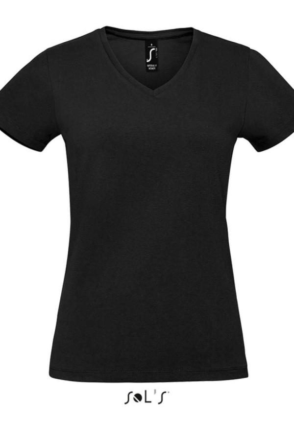 U SO02941 - SOL'S IMPERIAL V WOMEN - V-NYAKÚ PÓLÓ - Deep Black