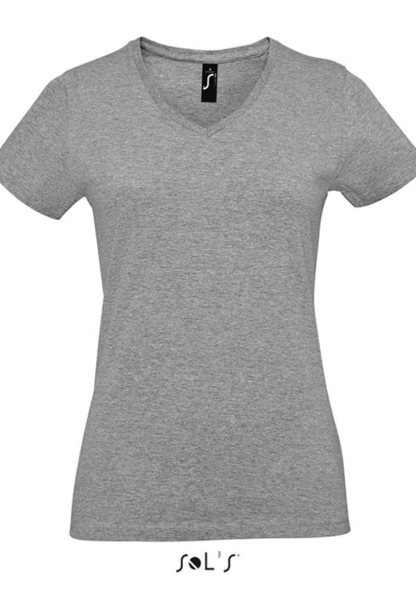 U SO02941 - SOL'S IMPERIAL V WOMEN - V-NYAKÚ PÓLÓ - Grey Melange