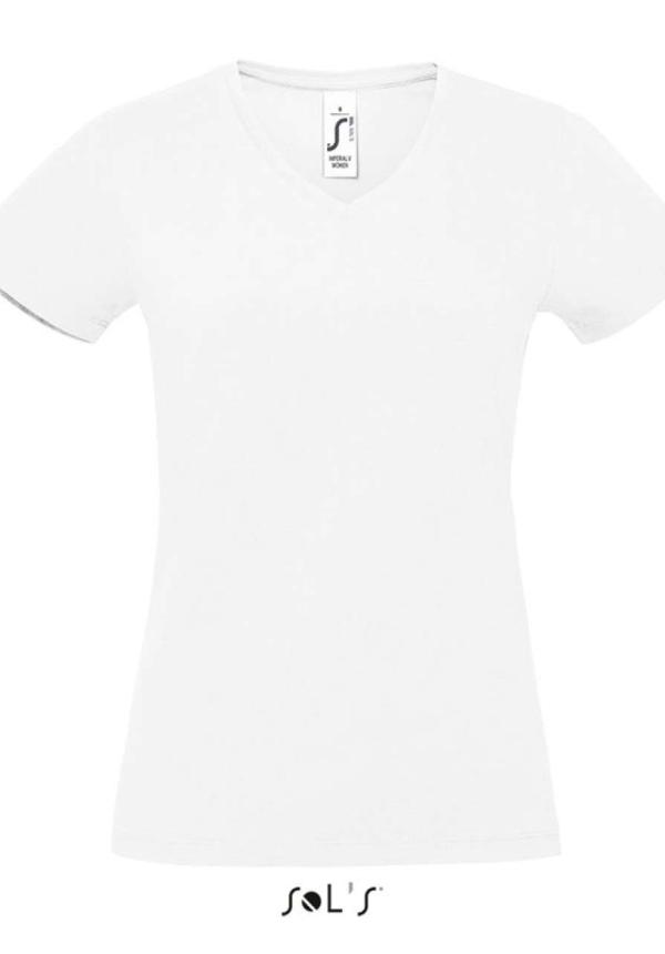 U SO02941 - SOL'S IMPERIAL V WOMEN - V-NYAKÚ PÓLÓ - White