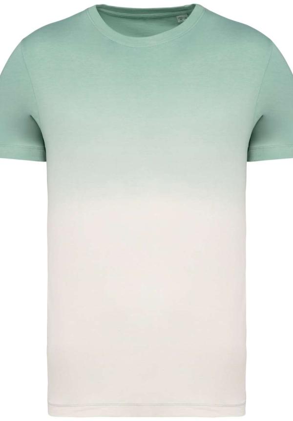 U NS345 - UNISZEX KÖRNYEZETBARÁT OMBRE HATÁSÚ PÓLÓ - Dip Dye Jade Green