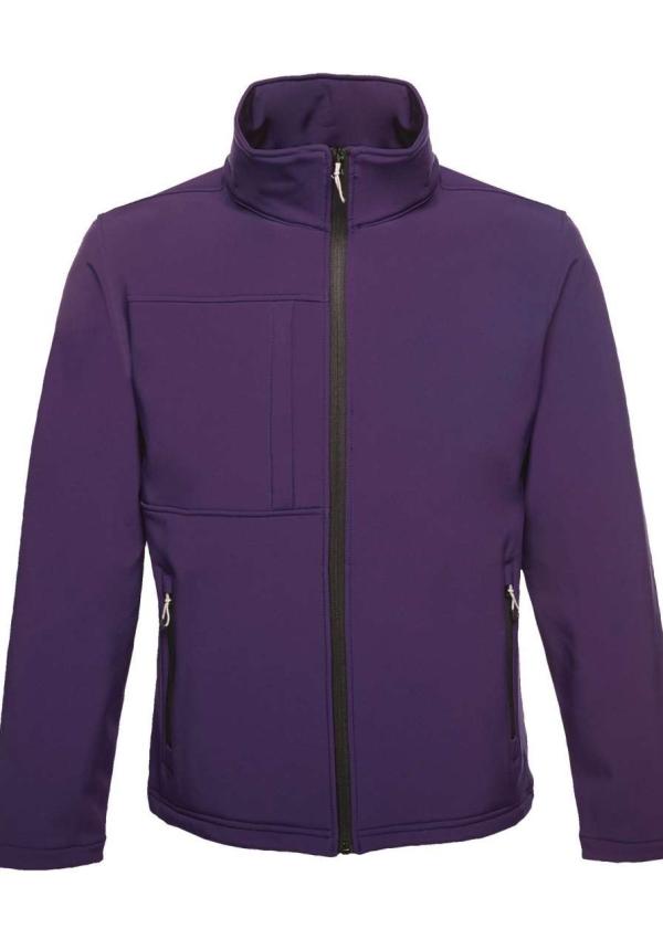 U RETRA688 - OCTAGON II NYOMTATHATÓ HÁROMRÉTEGŰ MEMBRÁNNAL ELLÁTOTT FÉRFI SOFTSHELL - Majestic Purple/Black
