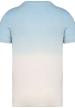U NS345 - UNISZEX KÖRNYEZETBARÁT OMBRE HATÁSÚ PÓLÓ - Dip Dye Aquamarine