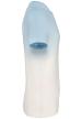 U NS345 - UNISZEX KÖRNYEZETBARÁT OMBRE HATÁSÚ PÓLÓ - Dip Dye Aquamarine