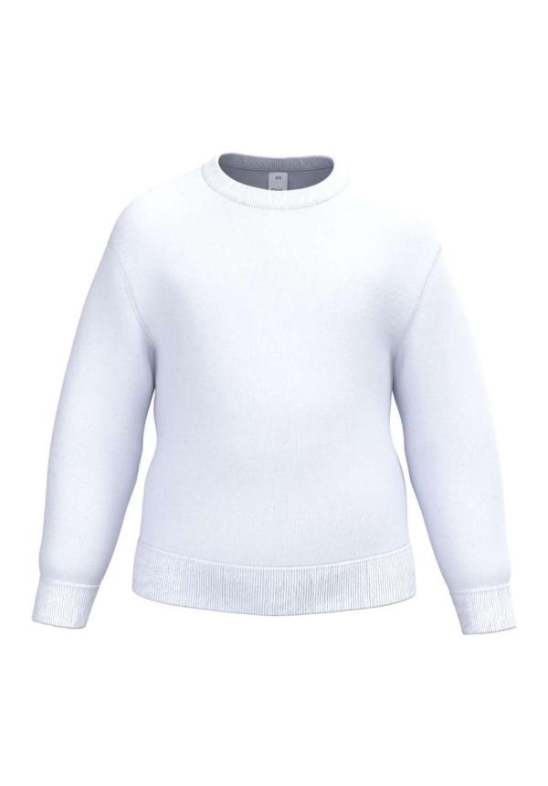 U IB401 - GYERMEK ALAP KÖRNYAKAS PULÓVER - Ideal White