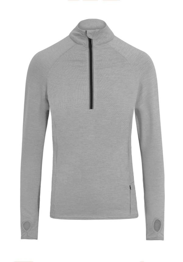 U JC030 - COOL ELASZTIKUS 1/2 CIPZÁRAS TOP - Silver Grey U JC030 - COOL ELASZTIKUS 1/2 CIPZÁRAS TOP - Silver Grey