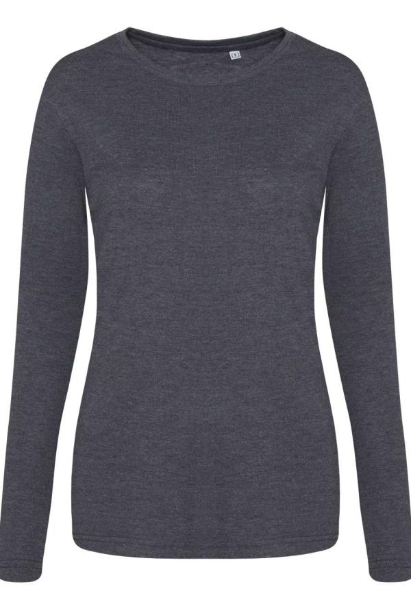 U JT002F - HOSSZÚ UJJÚ NŐI TRI-BLEND PÓLÓ - Heather Charcoal U JT002F - HOSSZÚ UJJÚ NŐI TRI-BLEND PÓLÓ - Heather Charcoal