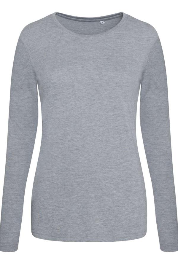 U JT002F - HOSSZÚ UJJÚ NŐI TRI-BLEND PÓLÓ - Heather Grey U JT002F - HOSSZÚ UJJÚ NŐI TRI-BLEND PÓLÓ - Heather Grey