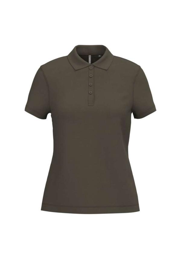 U KA255 - NŐI PIQUÉ RÖVID UJJÚ GALLÉROS PÓLÓ - Dark Khaki U KA255 - NŐI PIQUÉ RÖVID UJJÚ GALLÉROS PÓLÓ - Dark Khaki