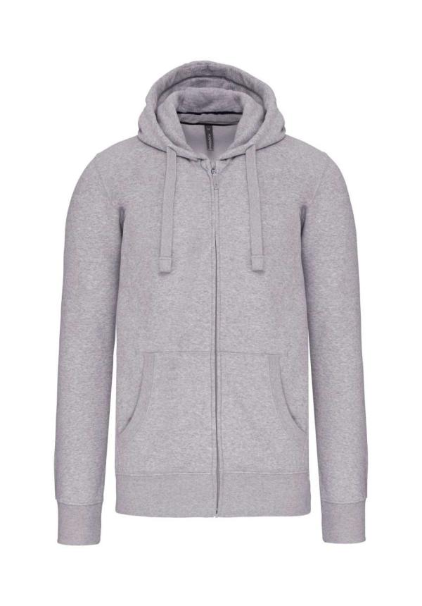 U KA454 - VÉGIS CIPZÁRAS KAPUCNIS PULÓVER - Oxford Grey U KA454 - VÉGIS CIPZÁRAS KAPUCNIS PULÓVER - Oxford Grey