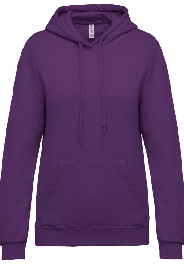 U KA473 - NŐI KAPUCNIS PULÓVER - Purple