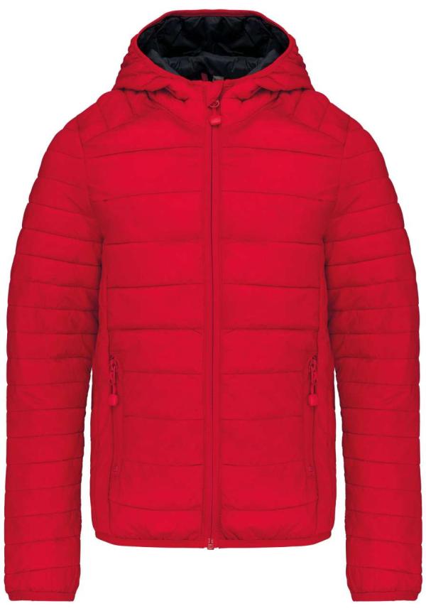 U KA6112 - GYERMEK PEHELYKÖNNYŰ KAPUCNIS BÉLELT DZSEKI - Red
