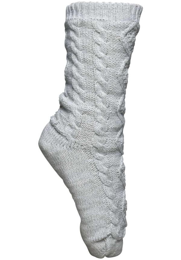 U KA815 - SHERPA BÉLÉSŰ OTTHONI ZOKNI - Snow Grey Melange