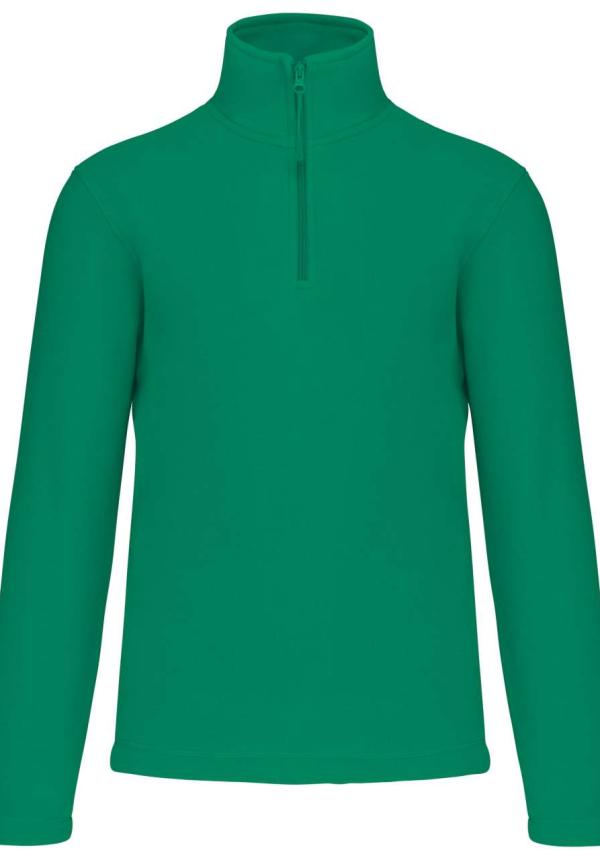 U KA912 - ENZO - CIPZÁRAS NYAKÚ POLÁR PULÓVER - Kelly Green