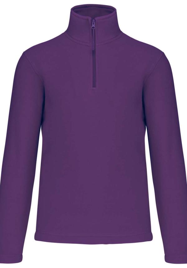 U KA912 - ENZO - CIPZÁRAS NYAKÚ POLÁR PULÓVER - Purple