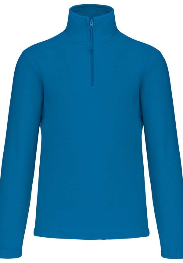 U KA912 - ENZO - CIPZÁRAS NYAKÚ POLÁR PULÓVER - Tropical Blue