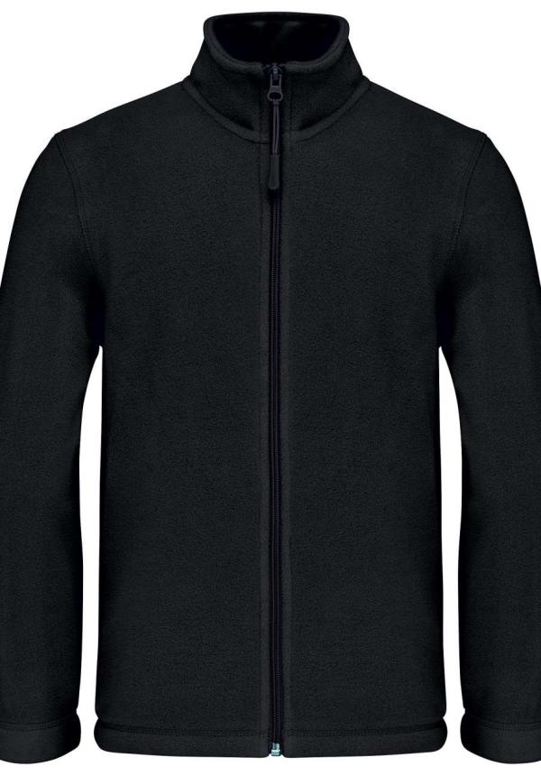 U KA920 - GYERMEK VÉGIG CIPZÁRAS PULÓVER - Black
